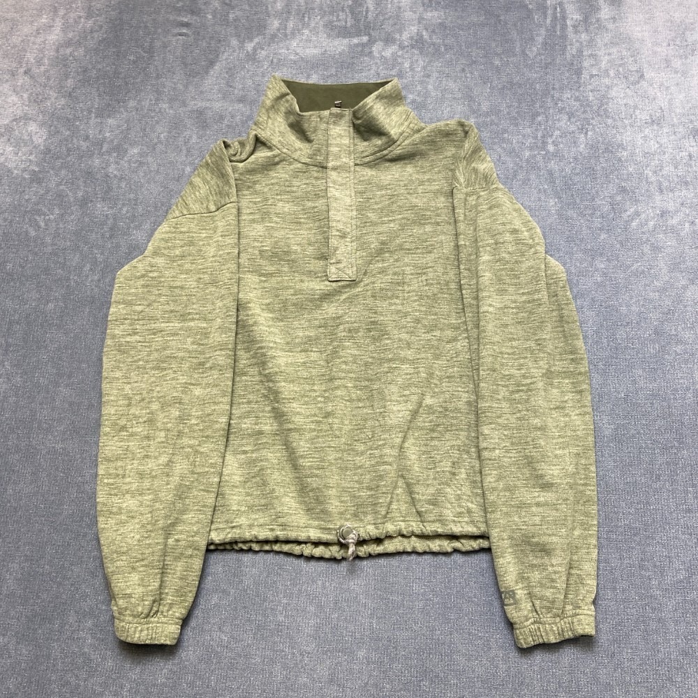 Avalanche Outdoor Supply Company Fleece Jacket Womens Medium Olive Green 1/4 Zip